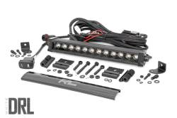 Rough Country Black Series 12" Single Row DRL LED Light Bar EACH 70712BLDRL