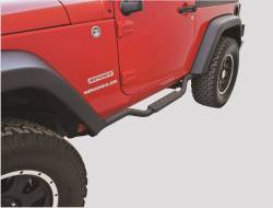 Rampage - Rampage 26627 Slimline 2" Round Side Bar Cab Length for 07-18 Wrangler JK 2DR - Image 2