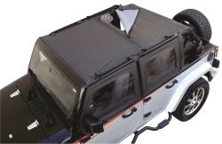 Rampage - Rampage 94935 Combo Brief/Extended Topper for 07-18 Jeep Wrangler JK 4DR - Image 1