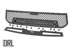 Rough Country 70224 Front Mesh Grille Insert w/LED Black for 14-17 Toyota Tundra