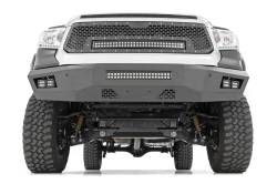 Rough Country Suspension Systems - Rough Country 70224 Front Mesh Grille Insert w/LED Black for 14-17 Toyota Tundra - Image 3