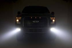 Rough Country Suspension Systems - Rough Country 70833 Dual 2" LED Pod Fog Light Kit-Flood for 15-17 Ford F150 - Image 5