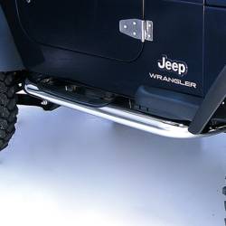 Rugged Ridge - Rugged Ridge 11593.04 3" Round Tube Steps Stainless Steel - Image 1