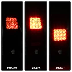 Spyder Auto - Spyder Auto 5001528 Black/Clear LED Taillights - Image 6