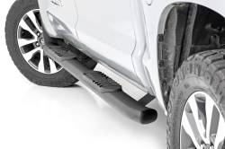 Rough Country 4.5" Oval Tube Nerf Steps Black for 07-21 Tundra CrewMax 21009