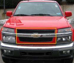 APS - APS Wire Mesh Grille Black 04-12 Chevrolet Colorado GR03GEG47H - Image 1