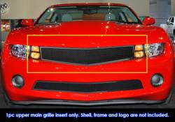 APS - APS Wire Mesh Grille Black 10-13 Chevrolet Camaro GR03GFG21H - Image 1