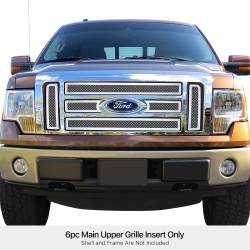 APS - APS Wire Mesh Grille-Polish 09-12 F150 Lariat/King Ranch GR06GFG88T - Image 1