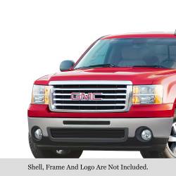 APS - APS Stainless Billet Bumper Grille Black 07-13 GMC Sierra 1500/HD GR07FFD95J - Image 1