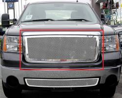 APS - APS Wire Mesh Grille-Polish 07-13 GMC Sierra 1500/HD GR07GFD75T - Image 1