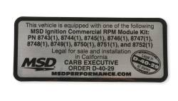 MSD - MSD Ignition 87456 RPM Module 5000 Series Kit Even Increments for Marine - Image 3