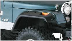 Bushwacker Cut-Out Style Front Fender Flares Black for Jeep CJ 10059-07