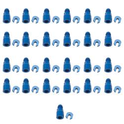 Russell - Russell 644128 6AN Malex3/8" SAE Quick-Disc-F Threaded Cap Fitting Blue 25Pc - Image 1