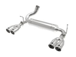 aFe 49-48086-P Rebel 2.5" Axle-Back Exhaust System for 07-18 Wrangler JK V6