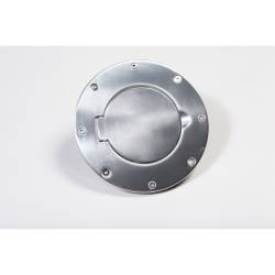 Rugged Ridge - Rugged Ridge 11425.01 Non-Locking Gas Cap Door Polished Aluminum - Image 1
