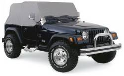 Rampage - Rampage 1160 Cab Cover w/Door Flaps Grey for 87-91 Jeep Wrangler YJ - Image 2