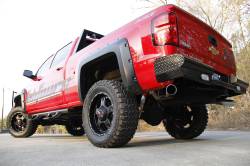 Fab Fours - Fab Fours CH99-T1250-1 Rear Bumper Black Steel 03-06 Silverado/Sierra 2500HD - Image 2