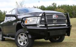 Fab Fours - Fab Fours DR06-S1160-1 Black Steel Front Ranch Bumper for 06-09 Ram 2500/3500 - Image 2
