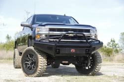 Fab Fours - Fab Fours CH08-S2062-1 Black Steel Front Ranch Bumper 07-10 Silverado 2500HD - Image 2