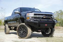 Fab Fours - Fab Fours CH08-S2062-1 Black Steel Front Ranch Bumper 07-10 Silverado 2500HD - Image 3
