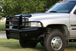 Fab Fours - Fab Fours DR94-S1560-1 Black Steel Front Ranch Bumper for 94-02 Ram 2500 - Image 4