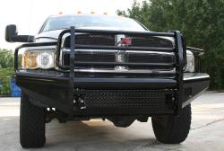 Fab Fours - Fab Fours DR03-S1060-1 Black Steel Front Ranch Bumper for Ram 2500/3500 - Image 2