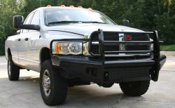 Fab Fours - Fab Fours DR03-S1060-1 Black Steel Front Ranch Bumper for Ram 2500/3500 - Image 3