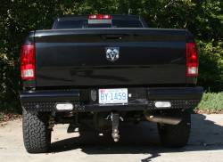 Fab Fours - Fab Fours DR10-T2950-1 Black Steel Ranch Rear Bumper - Image 3