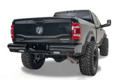 Fab Fours - Fab Fours DR19-T4450-1 Black Steel Rear Bumper for 19-22 2500/3500 - Image 3