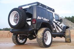 Fab Fours - Fab Fours JK07-Y1251-1 Heavy Duty Rear Bumper for 07-18 Jeep Wrangler JK - Image 2