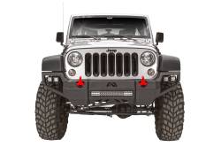 Fab Fours - Fab Fours JK07-D1851-1 Vengeance Front Bumper for 07-18 Wrangler JK - Image 2