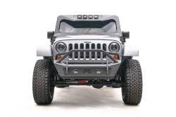 Fab Fours - Fab Fours JK07-B1952-1 Stubby Bumper for 07-18 Wrangler JK Wrangler JL - Image 1