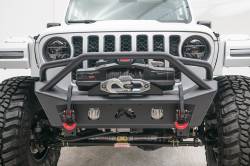 Fab Fours - Fab Fours JL18-B4752-B Stubby Bumper for 18-22 Gladiator/Wrangler JL - Image 1