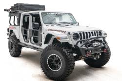 Fab Fours - Fab Fours JL18-B4752-B Stubby Bumper for 18-22 Gladiator/Wrangler JL - Image 3