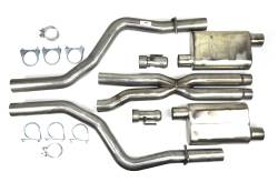 JBA 40-1671 Split Rear 3" Cat-Back Exhaust System for 15-23 Challenger 6.2/6.4L