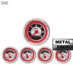 Aurora Instruments - Aurora Instruments GAR2135ZEXQABCE American Retro Rod IIII 5 Gauge Set SAE - Image 1
