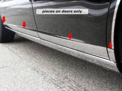 QAA TH46551 Stainless Rocker Panel Trim 8pc for 06-11 Buick Lucerne