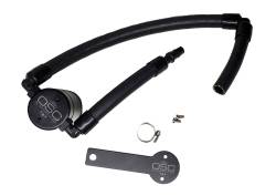 J&L Oil Separator 3.0 Passenger Side Mounted Oil Separator Black 3106P-B