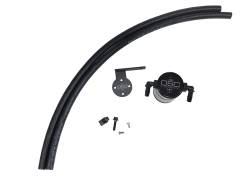 J&L Oil Separator 3.0 Passenger Side Mounted Oil Separator Black 3038P-B