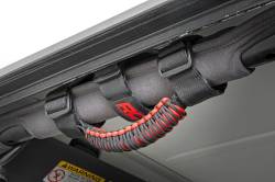 Rough Country Suspension Systems - Rough Country Universal Corded Roll Bar Grab Handles Pair Black 117610 - Image 1