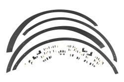 Rough Country Suspension Systems - Rough Country 51061 Black Front&Rear Fender Flare Plate Kit 21-25 Bronco - Image 4