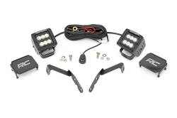 Rough Country 71059 A-Pillar 2" LED Ditch Light Flood for 07-14 Silverado/Sierra