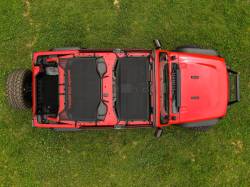 Rough Country Suspension Systems - Rough Country Extended Mesh Bikini Top Black for 18-24 Wrangler JL 4DR 85120 - Image 5