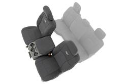 Rough Country Front Seat Covers Black for 19-24 RAM 2500/3500 91042