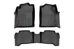 Rough Country Front/Rear Floor Liners Black for 05-11 Tacoma Double M-75113