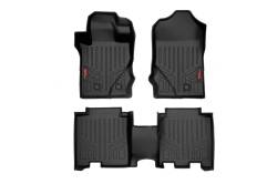 Rough Country Front/Rear Floor Liners Black 21-25 Ford Bronco 4DR M-51602