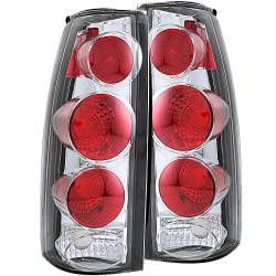 Anzo USA Chrome Euro Clear Lens Taillight Set GM C/K Trucks/Suvs 211017