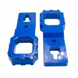 Royal Hooks Enhanced Billet Front Tow Hooks Blue 09-25 Ford F150 RHO-12027-BL
