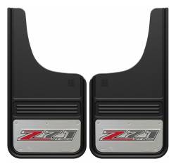 Gatorback - Gatorback 12"x23" Cut-Style Black Mud Flaps Z-71 Logo GB1223CUTZ71-2 - Image 1