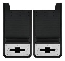 Gatorback - Gatorback 12"x23" Universal Black Mud Flaps Bowtie Logo GB1223BT-B - Image 1